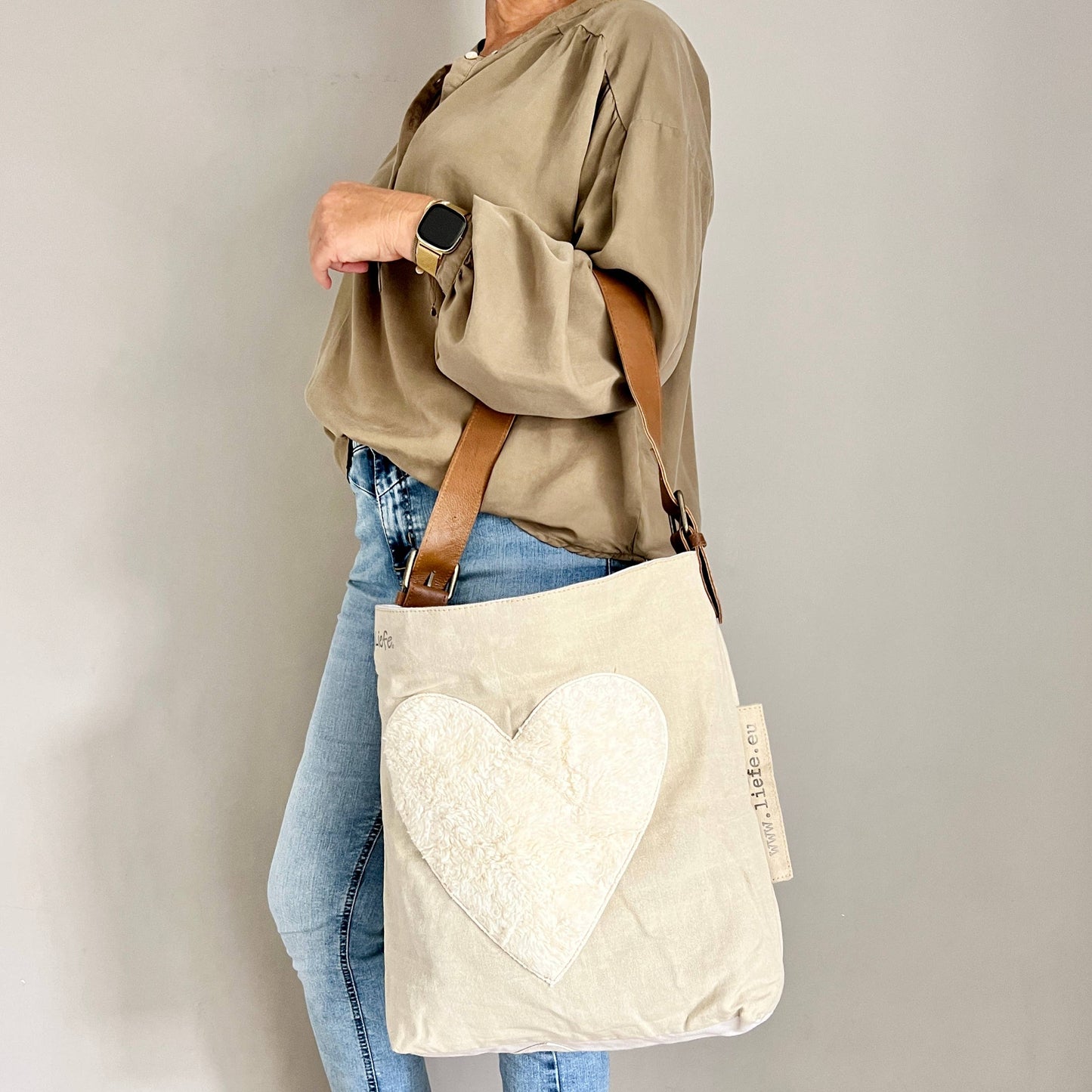 BuckleBag Teddy Herz (vintage light)