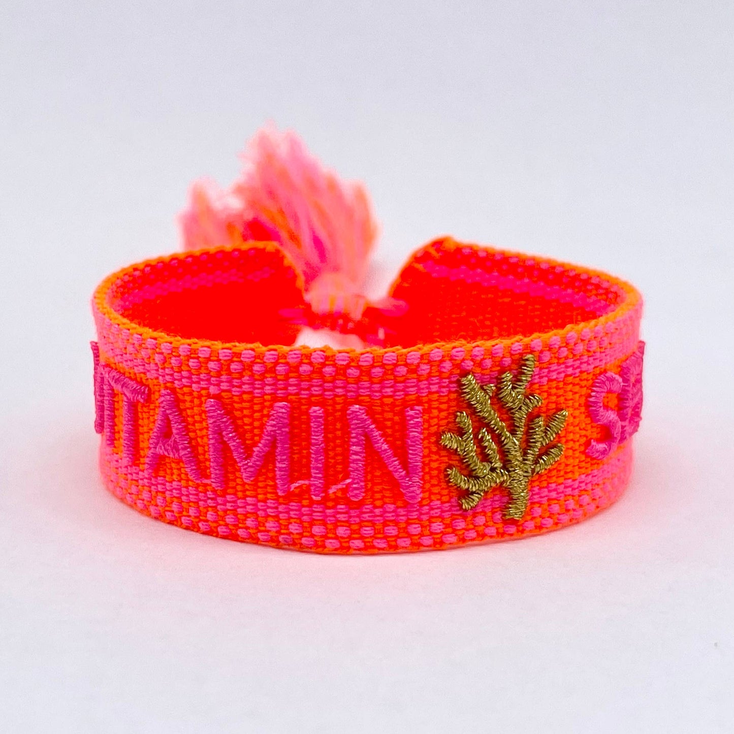 VITAMIN SEA Statement Armband gewebt, bestickt