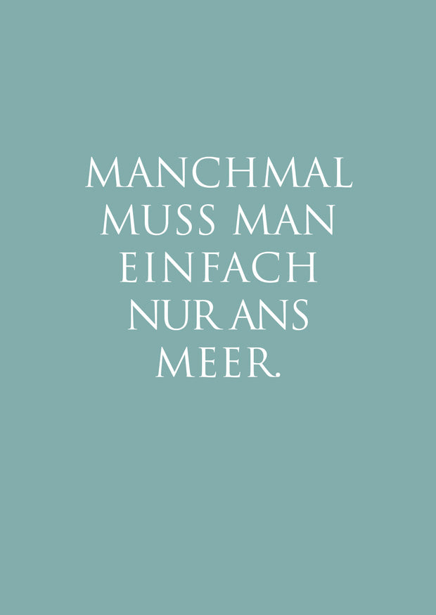 Postkarte "Ans Meer..."