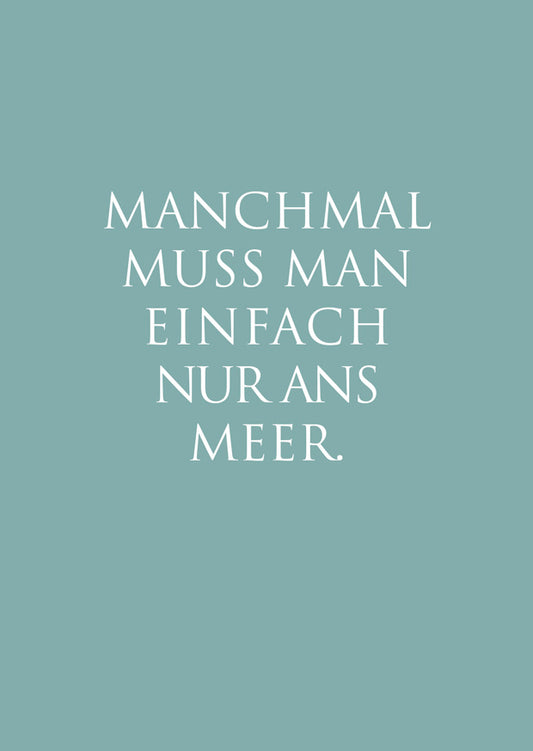 Postkarte "Ans Meer..."