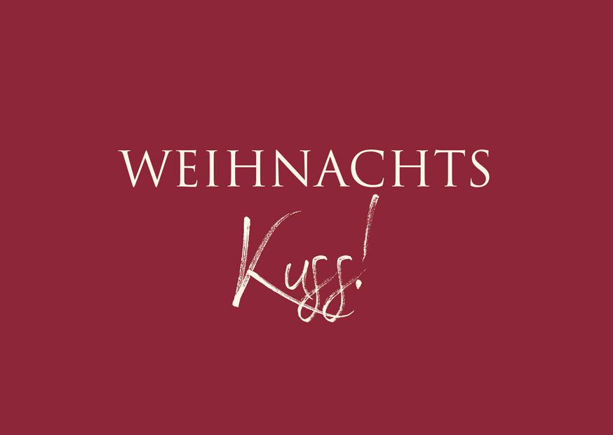 Postkarte "Weihnachtskuss!"