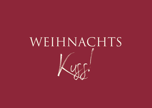 Postkarte "Weihnachtskuss!"