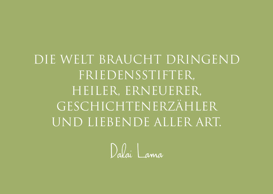 Postkarte "Die Welt braucht dringend Friedensstifter"