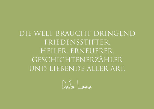 Postkarte "Die Welt braucht dringend Friedensstifter"