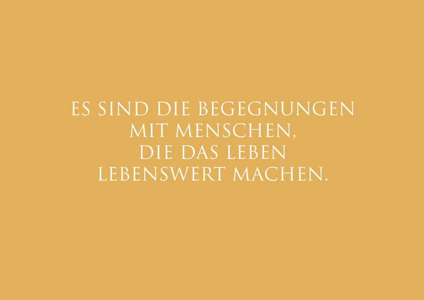 Postkarte "Die Begegnungen…"