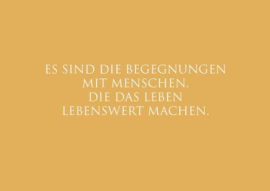 Postkarte "Die Begegnungen…"