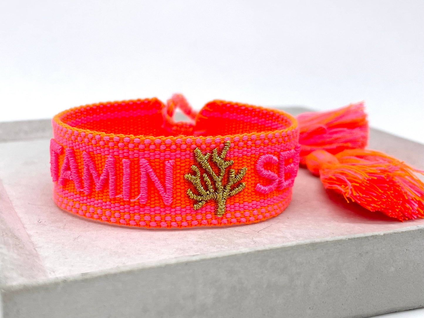 VITAMIN SEA Statement Armband gewebt, bestickt