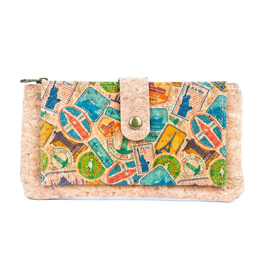 Elegantes Portemonnaie aus veganem Kork