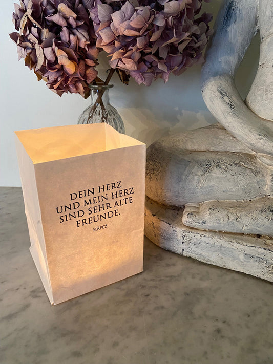 Lichttüte "Dein Herz & Mein Herz"