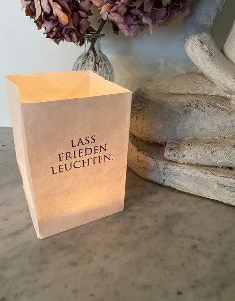 Lichttüte "Lass Frieden Leuchten"